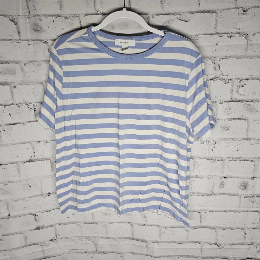 Forever 21 Cotton XL Striped Shirt